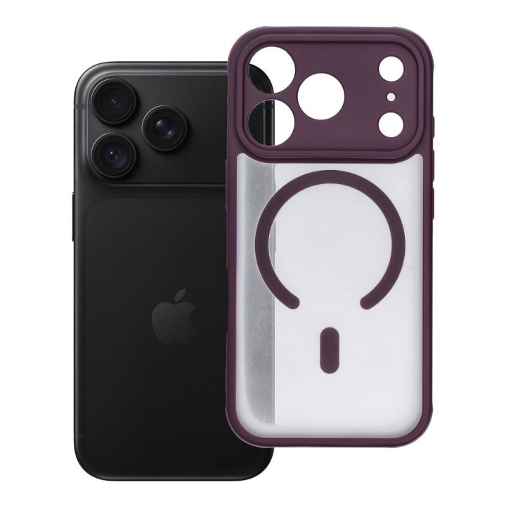 Etui na iPhone 18 Pro / 17 Pro Full Matte Mag Cover zgodne z MagSafe burgundowy