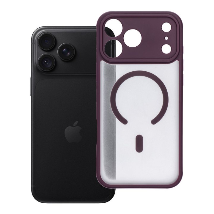 Чехол для iPhone 18 Pro Max / 17 Pro Max Full Matte Mag Cover совместимый с MagSafe бордовый