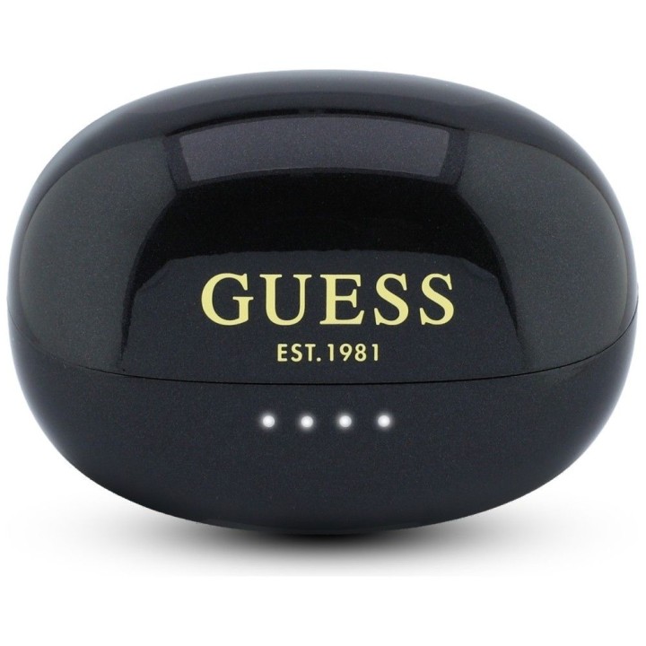 Бездротові навушники-вкладиші OWS Guess Metalic Finish Electropated Parts Classic Logo чорні