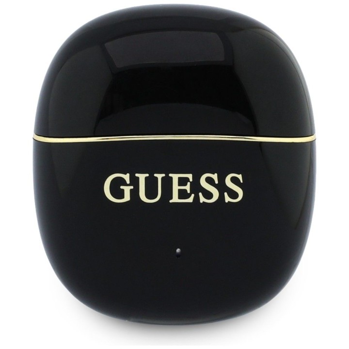 Бездротові навушники-вкладиші TWS Guess Glossy Gold Line Classic чорні