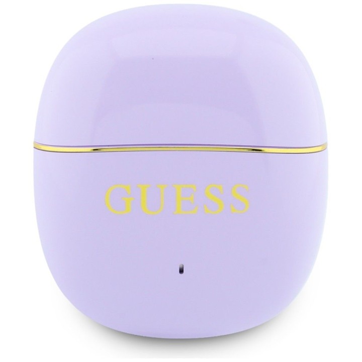 Wireless in-ear headphones TWS Guess Glossy Gold Line Classic purple