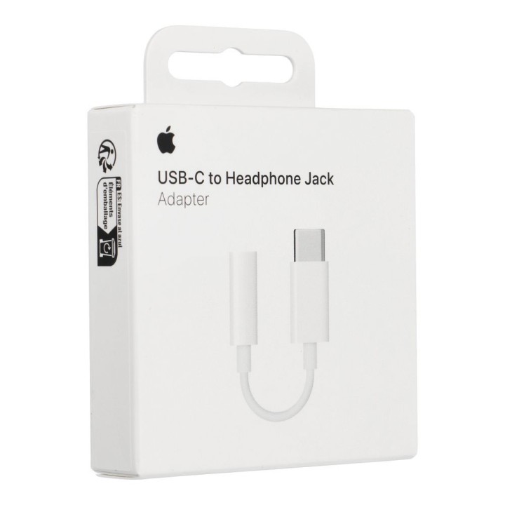 Original adapter USB C for 3,5mm Apple MW2Q3ZM/A A2155 blister white