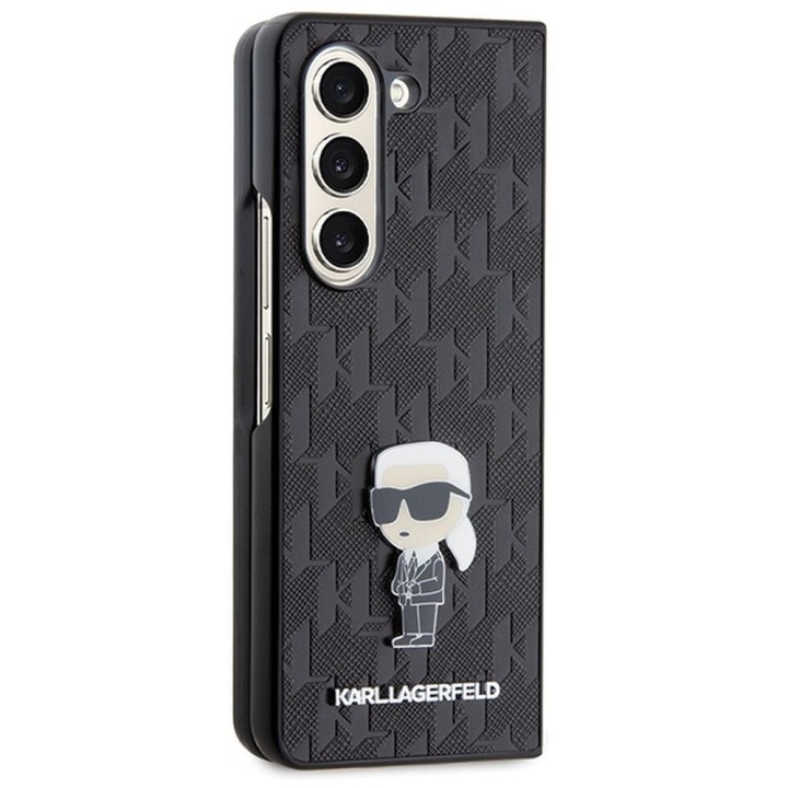 KARL LAGERFELD case for SAMSUNG With Fold 5 KLHCZFD5SAPKINPK (Saffiano Mono IK PIN) black