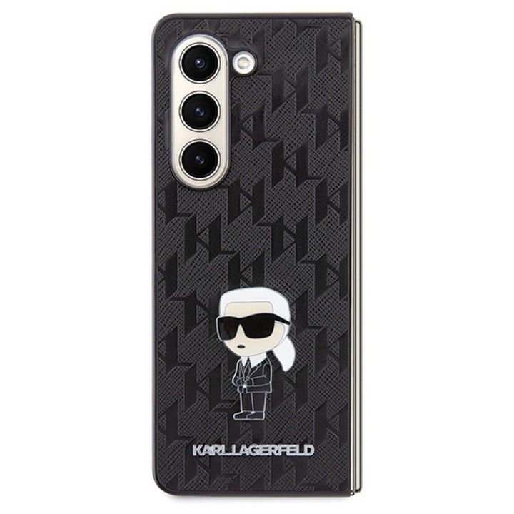 KARL LAGERFELD чохол для SAMSUNG З Fold 5 KLHCZFD5SAPKINPK (Saffiano Моно IK PIN) чорний