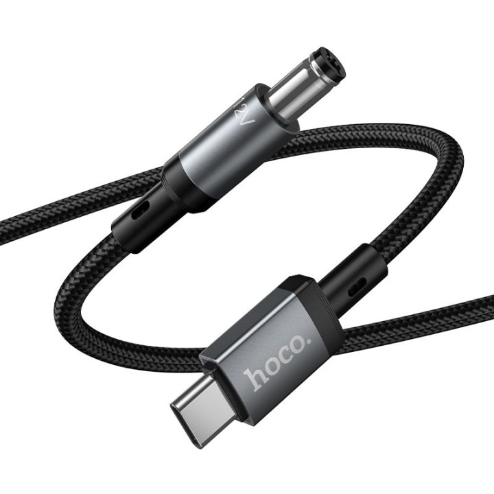Кабель USB C для DC 5,5mm Hoco 12V/1A 1m X129 Advantage черный