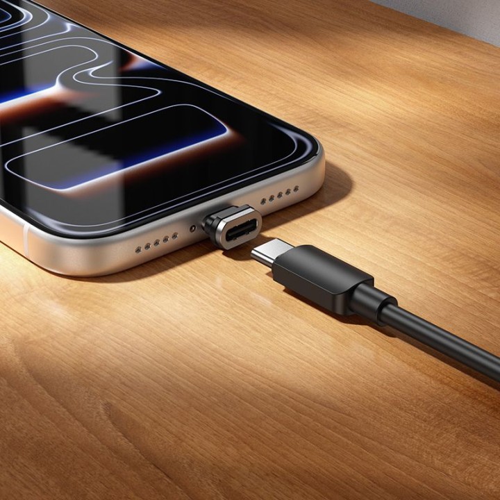 Кабель с магнитным наконечником USB C – USB C Hoco QC3.0 PD 5A 240W 1,2 m U159 черный