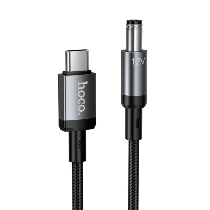 Кабель USB C для DC 5,5mm Hoco 12V/1A 1m X129 Advantage чорний