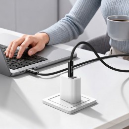 Кабель USB-C – USB-C Hoco USB4 40Gbps/8K60Hz 5A 240W 1m US15 чорний