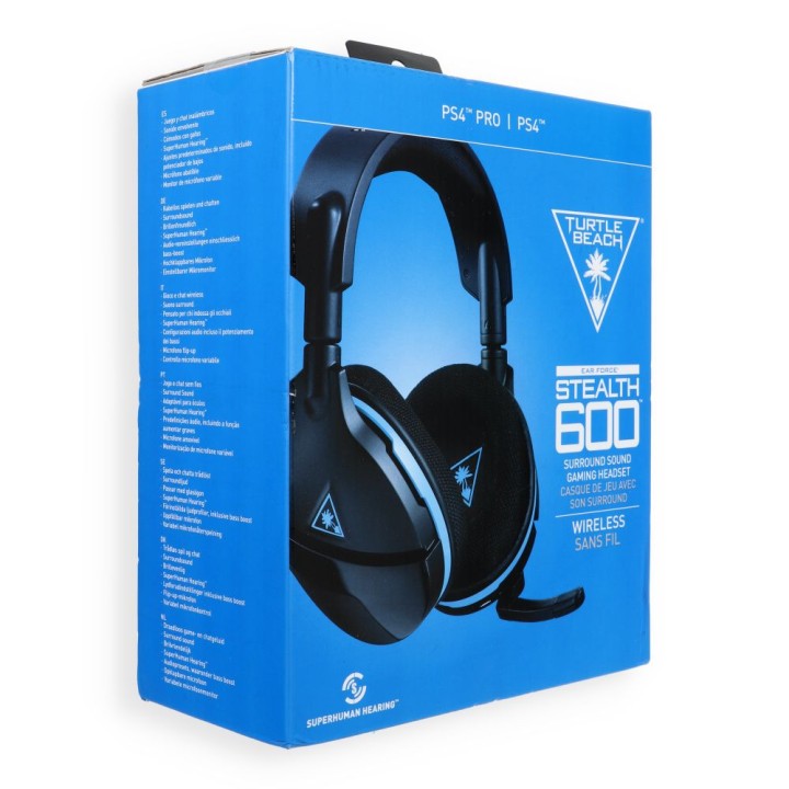 Бездротові накладні навушники ігрові Turtle Beach Stealth 600P для PS4 чорно-сині