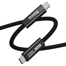 Кабель USB-C – USB-C Hoco USB4 40Gbps/8K60Hz 5A 240W 2m US15 чорний