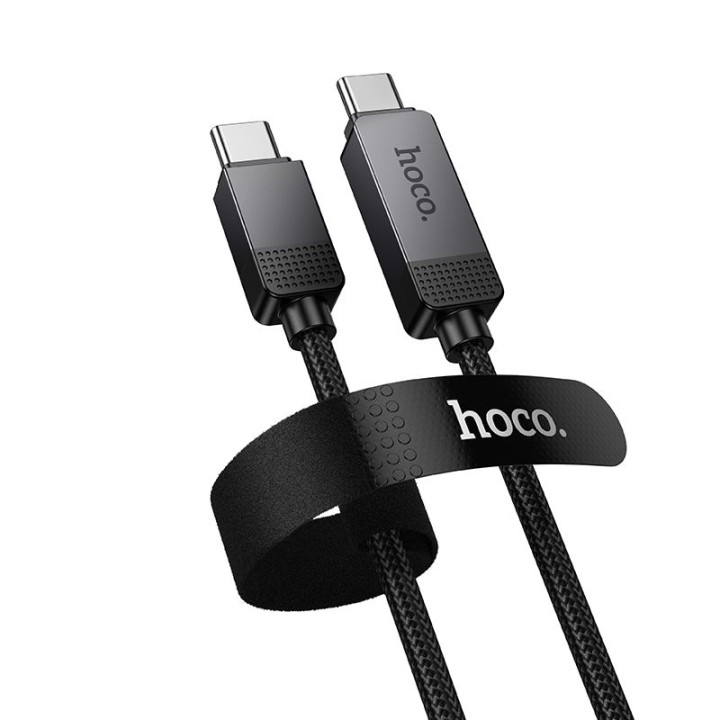 USB-C to USB-C cable Hoco 3A 60W with display Dot Matrix 1 m U154 black