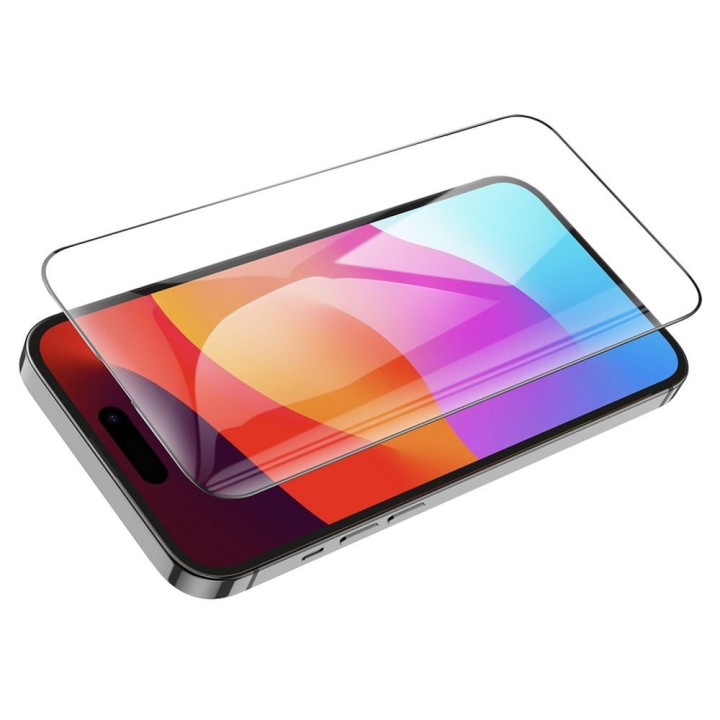 Закаленное стекло 5D для iPhone 15 PRO HD Guardian shield (SET 10in1) Hoco G14 черное