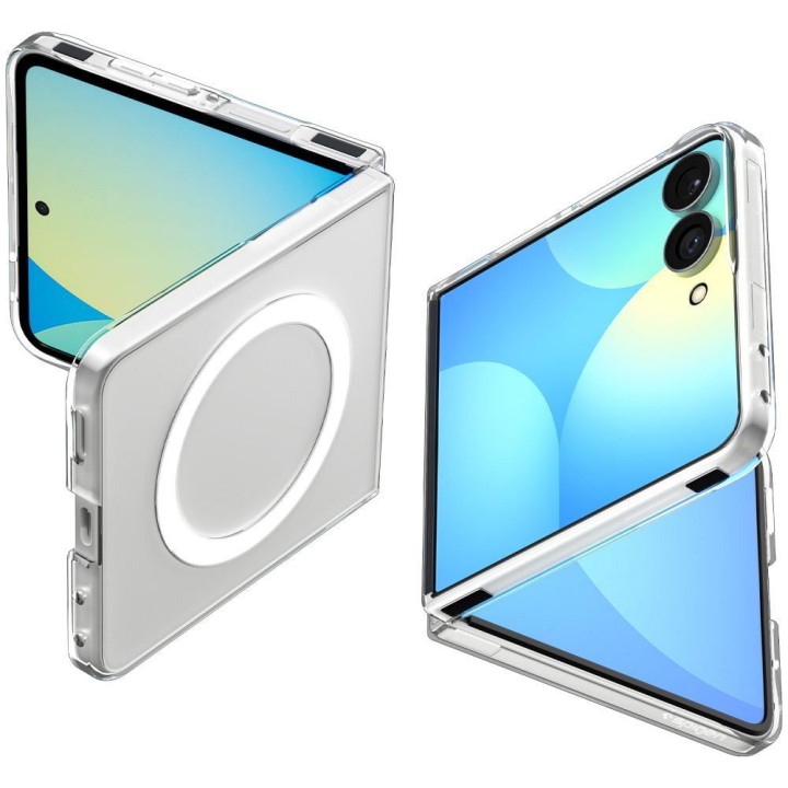 Case SPIGEN AIRSKIN compatible with MagSafe for SAMSUNG GALAXY Z FLIP 8 transparent/white