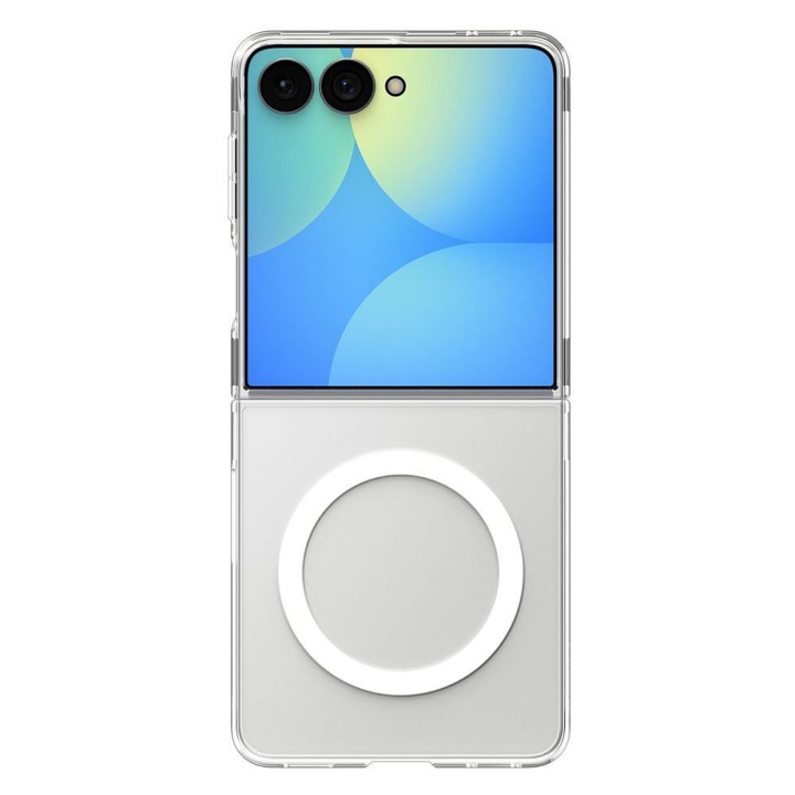 Case SPIGEN AIRSKIN compatible with MagSafe for SAMSUNG GALAXY Z FLIP 8 transparent/white