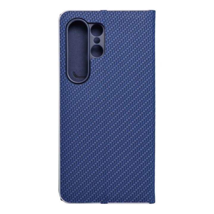 Flip case for Samsung S24 ULTRA Luna Book Carbon blue