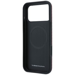 BMW чохол для IPHONE 18 Pro/17 Pro сумісний з MagSafe (Carbon Metal Logo) бордовий
