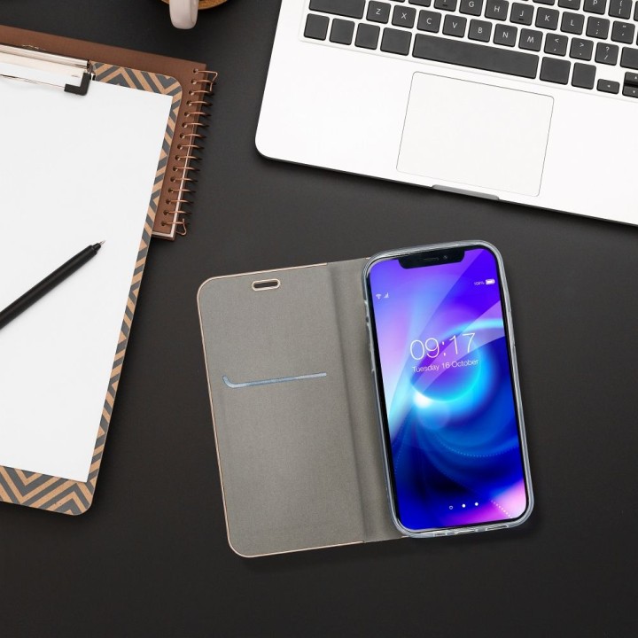 Flip case for Xiaomi Redmi NOTE 17 PRO MAX 5G Luna Book Gold silver