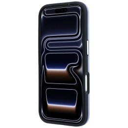 KARL LAGERFELD case for IPHONE 18 Pro Max/ 17 Pro Max compatible with MagSafe (Grained Choupette Head Metal) light blue