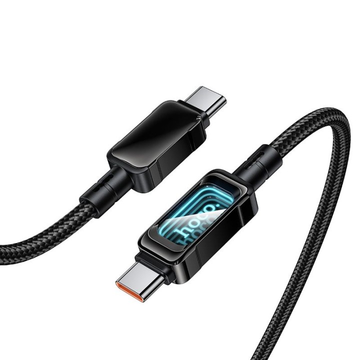 Кабель USB-C – USB-C Hoco PD 3A 60W 1 m U157 Fuente чорний
