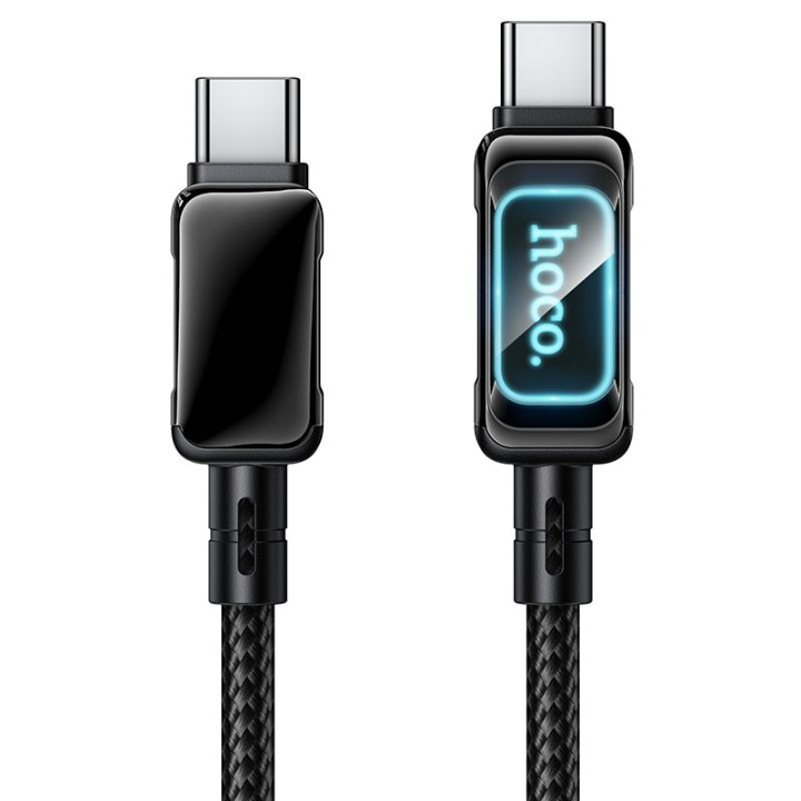 Кабель USB-C – USB-C Hoco PD 5A 100W 1 m U157 Fuente чорний
