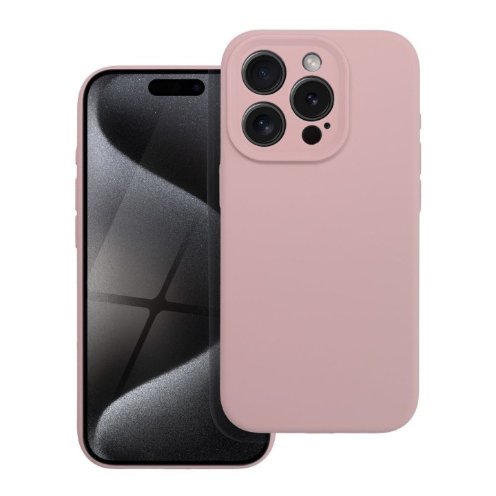 Case for iPhone 18 Pro / 17 Pro Silicone 2mm (camera protection) powder pink