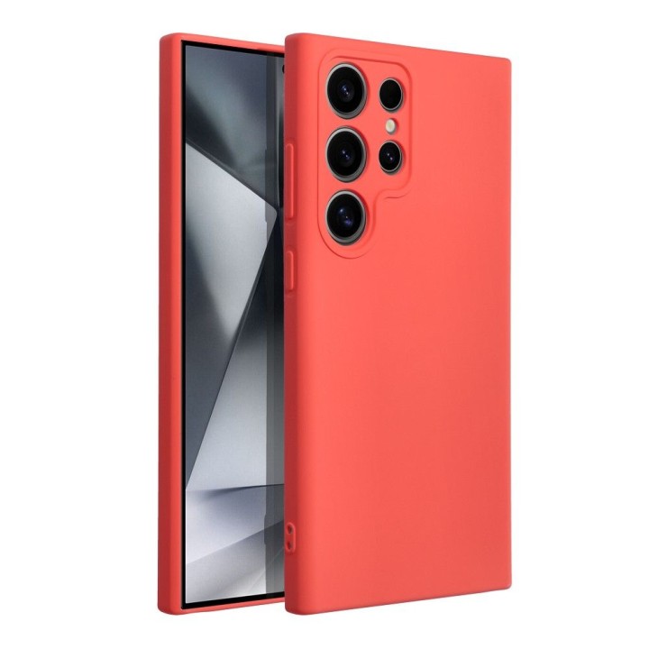 Чехол для Samsung S24 ULTRA Silicone персиковый