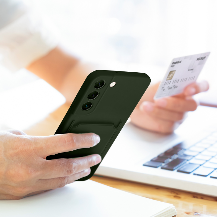 Чохол для Samsung S24 PLUS Card Case зелений