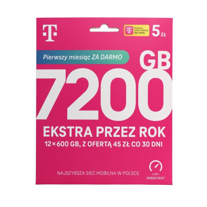 Стартова SIM-картка @ T-MOBILE 5 Bez limitu