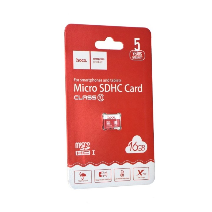 Karta microSD 16GB class 10 Hoco czerwona