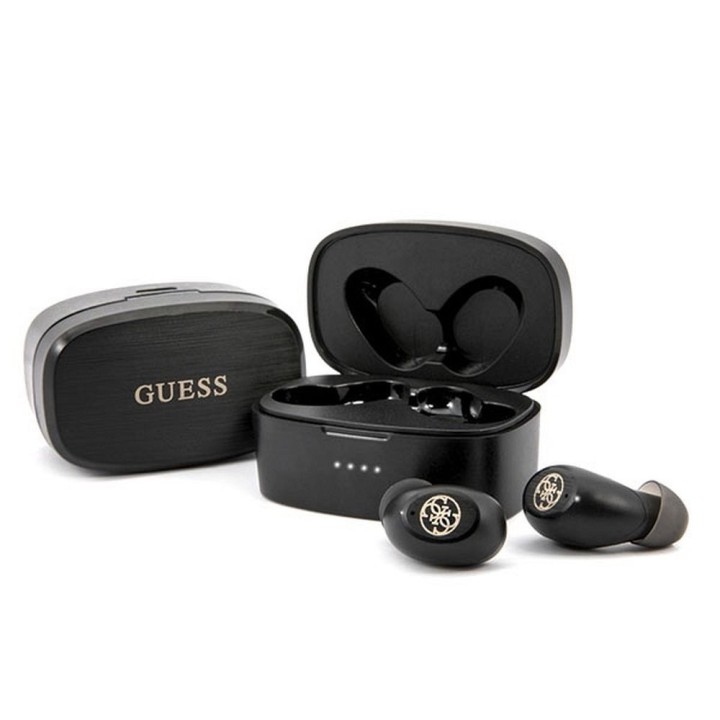 Wireless in-ear headphones Guess TWS + docking station GUTWSJL4GBK black