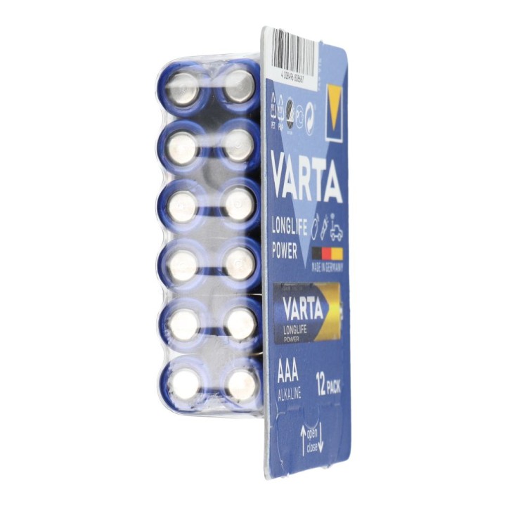 VARTA лужна батарейка R3 (AAA) Longlife 12 шт