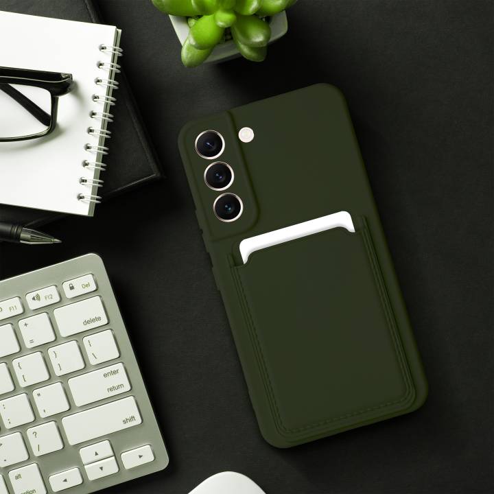 Чохол для Samsung S24 PLUS Card Case зелений