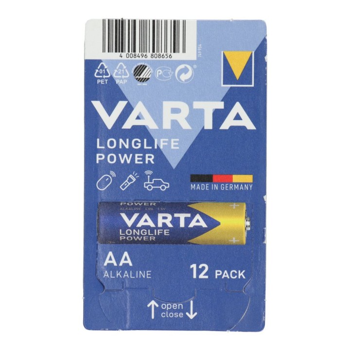 VARTA battery alkaline R6 (AA) Longlife 12 pcs