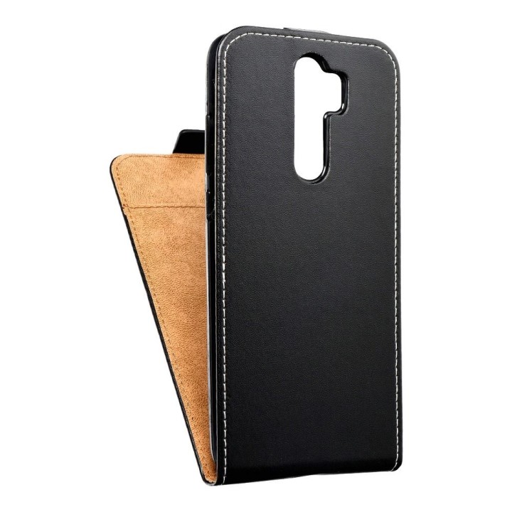 Чехол с клапаном вертикальный на Xiaomi NOTE 8 PRO Slim Flexi Fresh черный