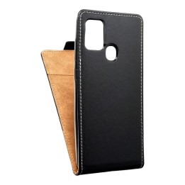 Чехол с клапаном вертикальный на Samsung A21s Slim Flexi Fresh черный