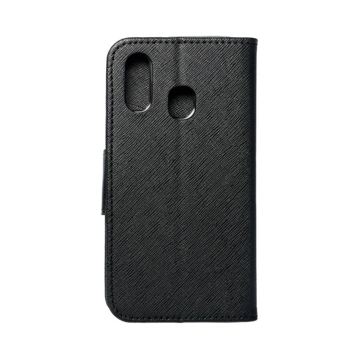 Чехол с клапаном для Samsung A40 Fancy Book черный