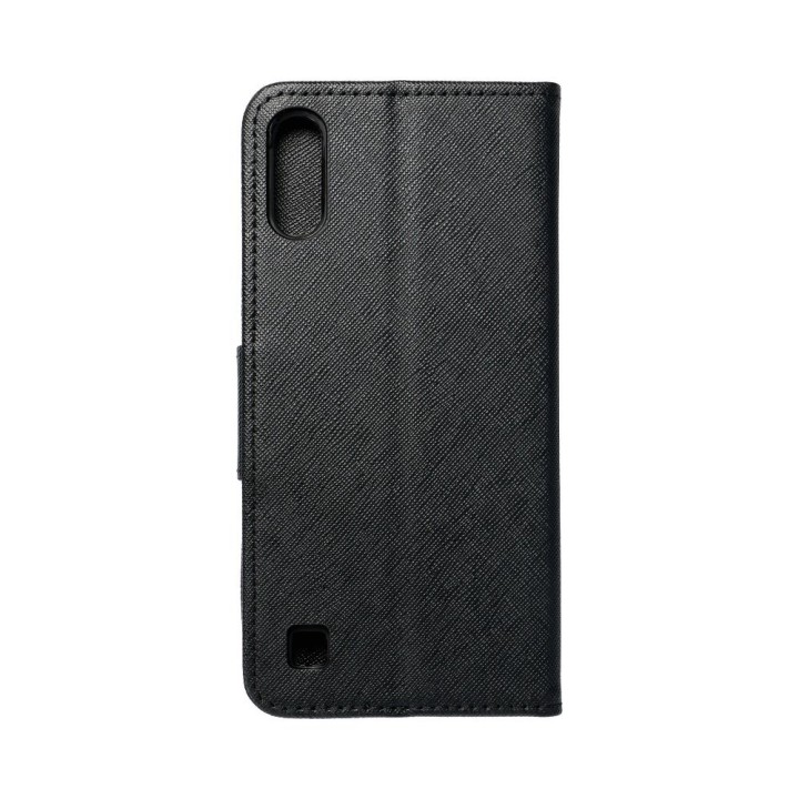 Чехол с клапаном для Samsung A01 Fancy Book черный