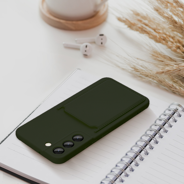 Чохол для Samsung S24 PLUS Card Case зелений