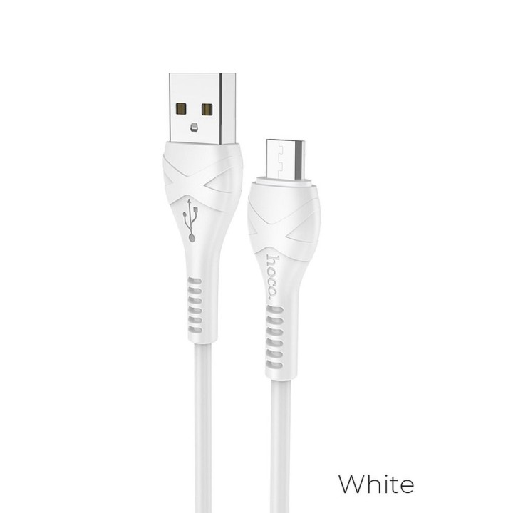 Cable USB A for Micro USB Hoco 1 m X37 white