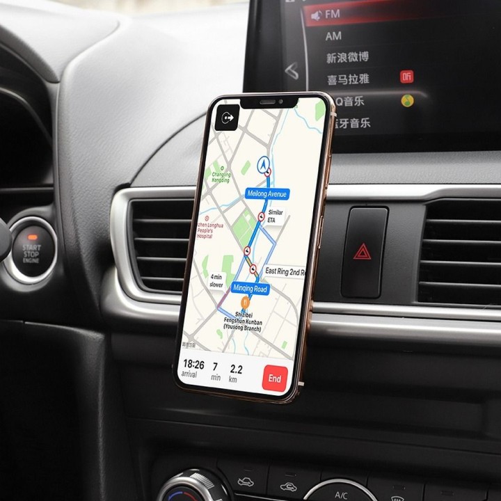 Magnetic car phone holder Hoco for the air vent CA47 metal black