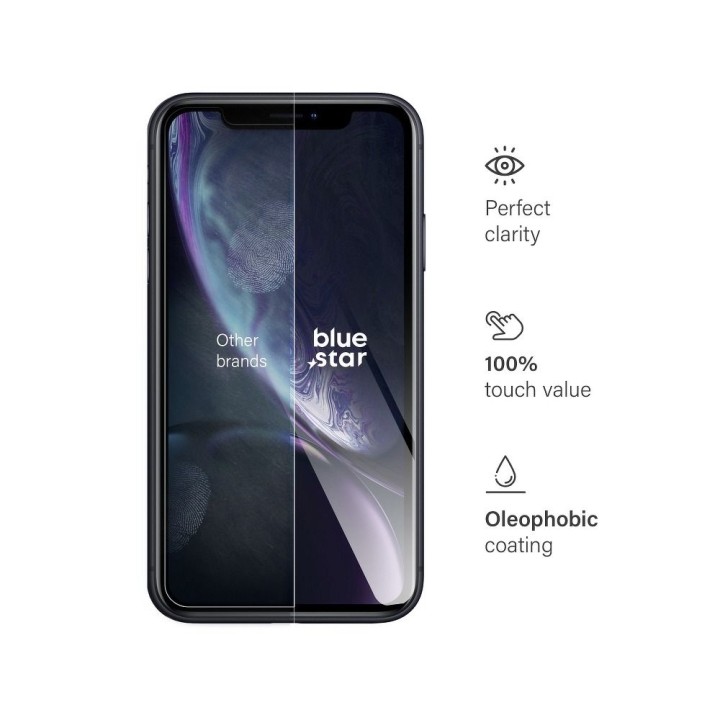 Закаленное стекло для iPhone XR / 11 Blue Star