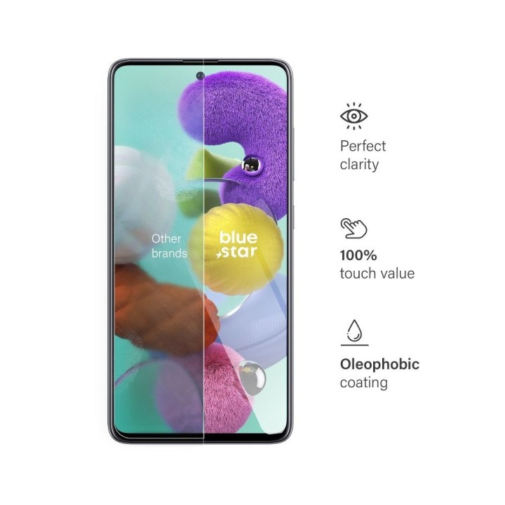 Tempered glass for Samsung A71 Blue Star