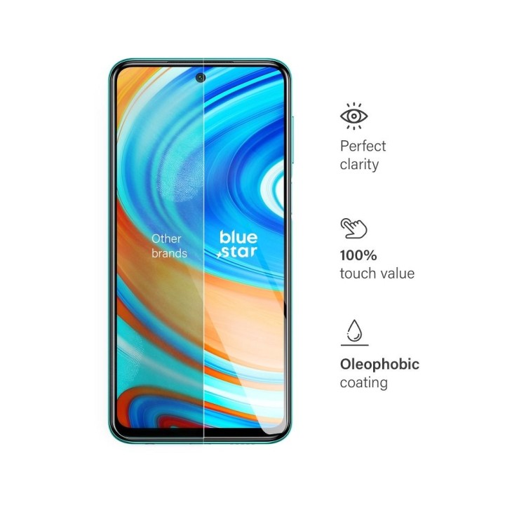 Tempered glass for Xiaomi Redmi Note 9 PRO Blue Star