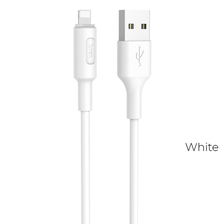 Кабель USB-A – Lightning Hoco 2A 1 m X25 белый