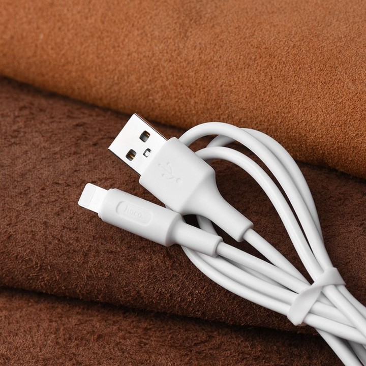 USB-A to Lightning cable Hoco 2A 1 m X25 white