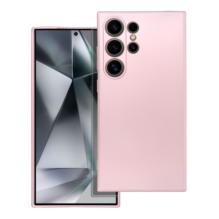 Чехол для Samsung S24 ULTRA Metallic розовый