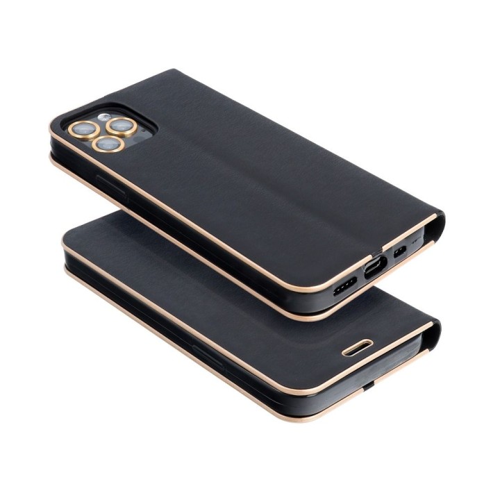 Flip case for Samsung A51 Luna Book Gold black