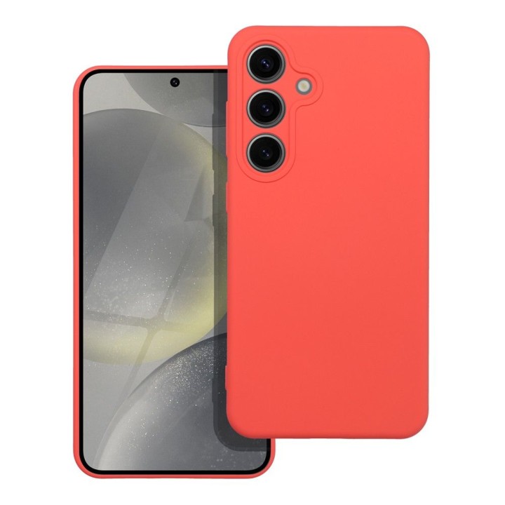 Чехол для Samsung S24 Silicone персиковый