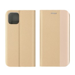 Etui z klapką na Samsung A50 Sensitive Book złote