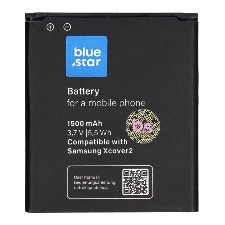 Battery for Samsung S7710 Galaxy Xcover 2 1500 mAh Blue Star